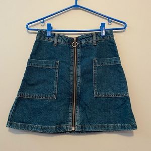 Topshop denim skirt
